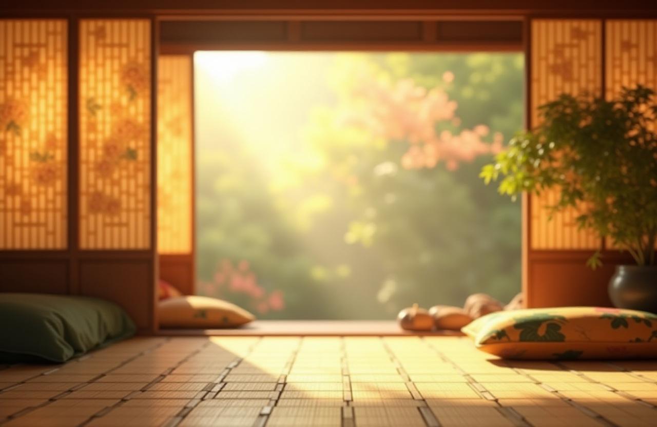 日本の伝統的な織物とモダンなインテリアの融合